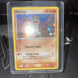 Pokemon 2004 EX Hidden Legends Machop Reverse Holo Card #64/101 - Image 1