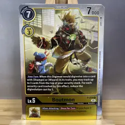 P-074 Boutmon Promo Mint Digimon Card LP (FOIL) - Image 1