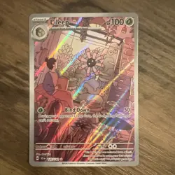 Lileep Stellar Crown Scarlet Violet Illustration Pokemon Card 145/142 - Image 1