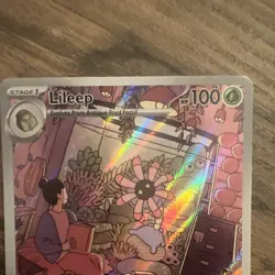 Lileep Stellar Crown Scarlet Violet Illustration Pokemon Card 145/142 - Image 2