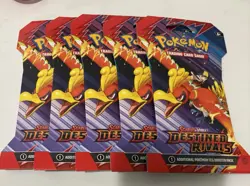 Pokemon Cards -Scarlet & Violet: Destined Rivals SLEEVED BOOSTER PACK 5 Packs - Image 1