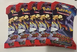 Pokemon Cards -Scarlet & Violet: Destined Rivals SLEEVED BOOSTER PACK 5 Packs - Image 1