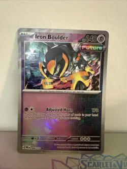 Iron Boulder 046/131 Pokeball Holo PRISMATIC EVOLUTIONS Pack Fresh Pokemon Card - Image 1