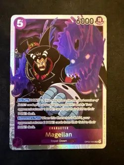 One Piece Card Game Magellan OP02-085 SR NM Paramount War Super Rare English NM - Image 1