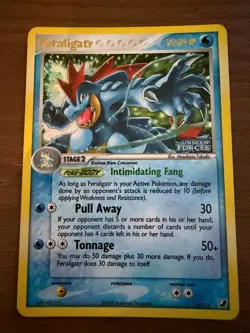 Feraligatr 4/115 Ex Unseen Forces Reverse Holo Rare Stamped Pokemon Card 2005 - Image 1