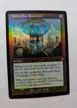 1x Aetherflux Reservoir Retro FOIL NM - BRO Magic MTG x1 - Image 1