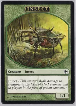 1x Insect Token - Scars of Mirrodin - Near Mint - Image 1