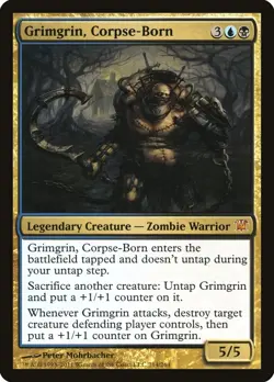 ISD GRIMGRIN CORPSE-BORN 1x Rare Magic Innistrad MTG EX - Image 1