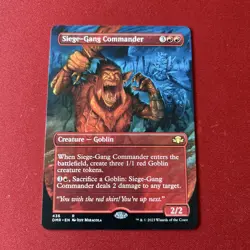 Siege-Gang Commander (Borderless) Dominaria Remastered Regular - Image 1