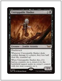 1x Unstoppable Slasher - 0294 - Lurking Evil, Magic the Gathering, MTG NM - Image 1
