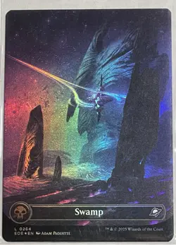 1x - Swamp - BORDERLESS FOIL - Edge of Eternities EOE - 0264 - MTG Magic - Image 1