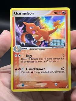 Charmeleon 29/100 Reverse Holo Stamped Crystal Guardians Pokemon NM - Image 3