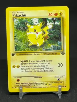 Pikachu 60/64 Jungle 1st edition NM Pokemon TCG - Image 1