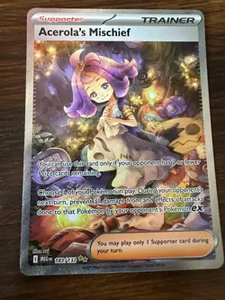 Acerola's Mischief 183/132 Mega Evolution Art Rare Pokemon TCG NM - Image 1