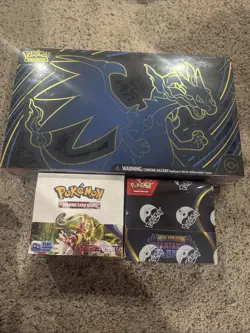 Pokemon SEALED LOT - Charizard UPC - S&V & Phantasmal Flames Booster Box - Image 1