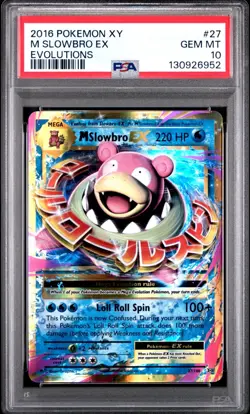 Pokemon M Slowbro EX Ultra Rare XY Evolutions PSA 10 GEM MINT - Image 1