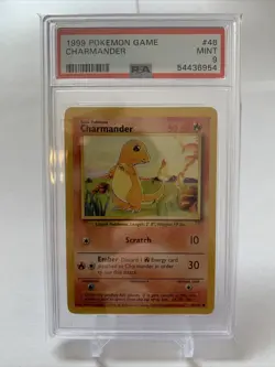 1999 Pokemon Base Set Charmander 46/102 PSA 9 Mint - Image 5