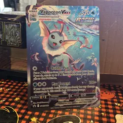 Pokemon Vaporeon Vmax SWSH182 Oversize Jumbo Official Promo Near Mint - Image 1
