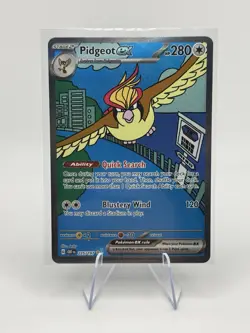 Pokemon TCG Obsidian Flames Pidgeot EX 225/197 SV03 Holo - Image 1