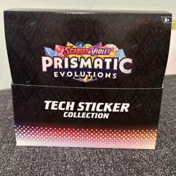 Pokemon TCG Prismatic Evolution Tech Sticker Collection 13ct Display Case - Image 2