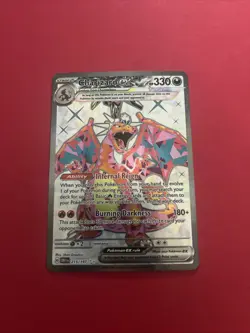 Pokemon TCG Obsidian Flames Charizard EX 215/197 Ultra Rare Near Mint Condition - Image 1