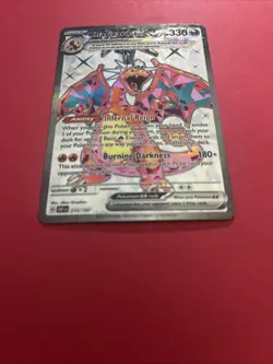 Pokemon TCG Obsidian Flames Charizard EX 215/197 Ultra Rare Near Mint Condition - Image 2