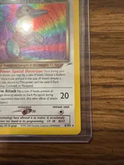 Pokemon Neo Destiny 1st Edition Dark Porygon2 Holo 8/105 NM Near Mint - Image 4