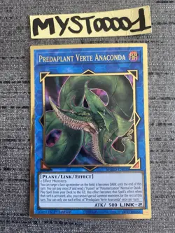Carte Yu-gi-oh! Anaconda Verte Predaplante MGED-FR036 Gold Rare Francais Occas - Image 1