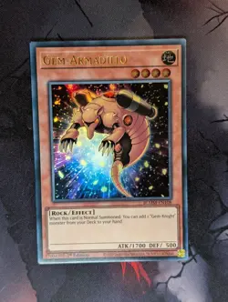 Gem-Armadillo BLMM-EN108 Ultra Rare 1st Edition YuGiOh TCG Card - Image 1