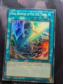 Final Bringer of the End Times ROTA-EN064 Super Rare 1st Edition YuGiOh TCG Card - Image 1