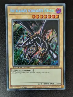 Rotaugiger schwarzer Drache SBC1-DEF01 Secret Rare Deutsch NM YUGIOH - Image 1