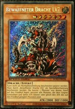 Bewaffneter Drache LV7 in Secret Rare SGX1-DEC08 Yu-Gi-OH NEU 1,Auflage NM - Image 1
