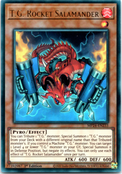 T.G. Rocket Salamander - MP24-EN233 - Ultra Rare - 1st Edition Yugioh - Image 1