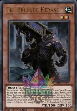 1st ed Tri-Brigade Kerass ultra rare MP21-EN170 Yugioh - Image 1