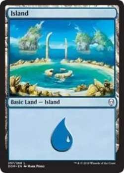 Island (257) - Foil ~ Near Mint Dominaria MTG Magic UltimateMTG Land Card - Image 1