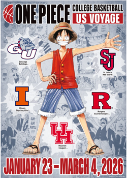 One Piece Monkey D. Luffy US College Basketball Promo Card RUTGERS 01/23 PRESALE - Image 1