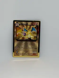 Charizard and Pikachu Gold Metal Card Ultra Premium Collection Box Promo Card - Image 2