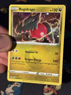 Pokemon Cards Regidrago 124/203 Cosmos Holo Promo - (NM) *SWIRL* - Image 2