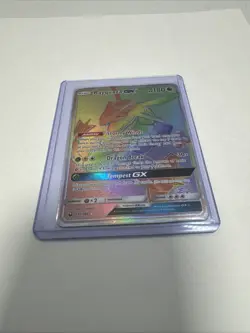Pokemon TCG: RAYQUAZA GX 177/168 full art holo card DAMAGED ng11314 - Image 2