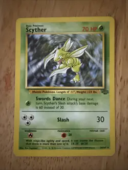 Scyther 26/64 Jungle-Unlimited Edition Regular Pokemon 1999 Tcg Card - Image 1