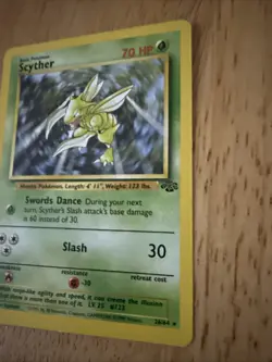 Scyther 26/64 Jungle-Unlimited Edition Regular Pokemon 1999 Tcg Card - Image 2