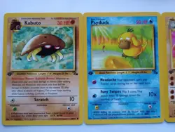 1x 1st Edition COMPLETE Pokemon FOSSIL Commons/Uncommons Set 32 Cards Total - NM - Image 1