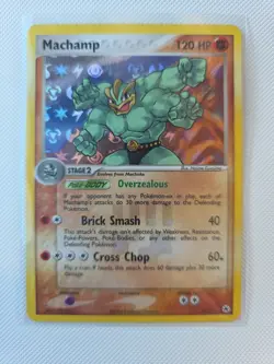 Pokemon 2004 TCG Machamp Hidden Legends Reverse Holo Card 9/101 - Image 1