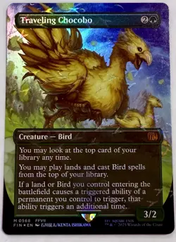 Traveling Chocobo (Borderless) (Chocobo Track Foil) Final Fantasy Foil - NM - Image 2