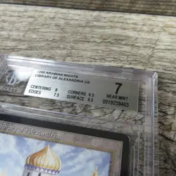 Magic The Gathering MTG Arabian Nights Library Of Alexandria 1993 Graded BGS 7.0 - Image 2