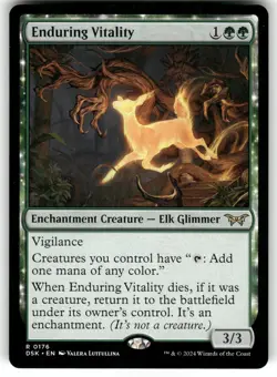 Enduring Vitality #176 MTG Duskmourn: House of Horror - Image 1