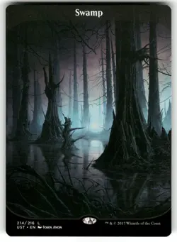 Swamp #214 MTG Unstable Regular NM - Image 1