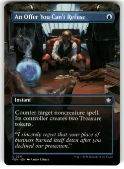 An Offer You Can't Refuse (Borderless) #311 MTG Foundations - Image 1