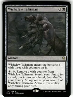 Wishclaw Talisman #110 MTG Throne of Eldraine VLP - Image 1