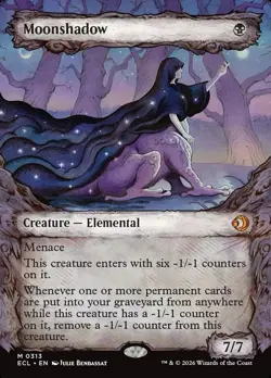 (SHIPS 1/16) Moonshadow Showcase Regular - Lorwyn Eclipsed NM MTG - Image 1